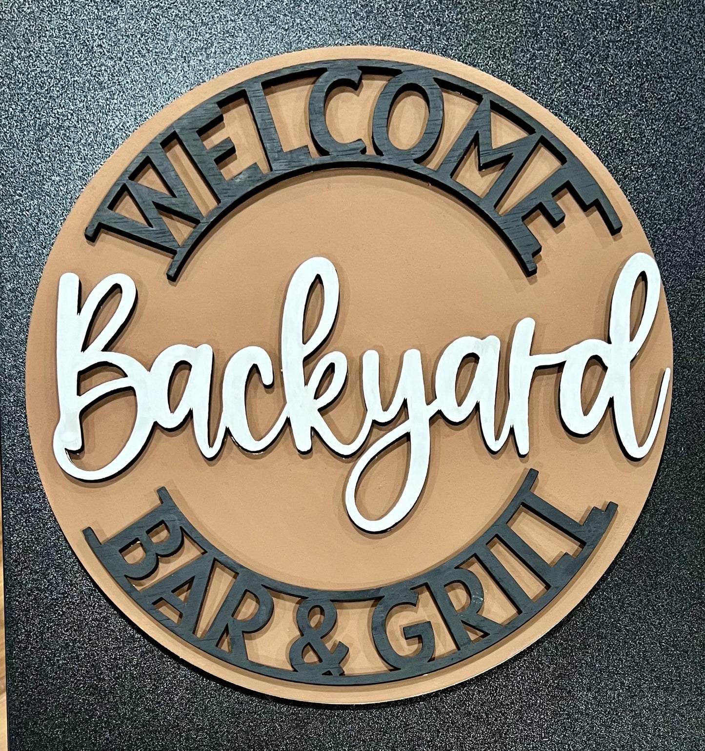 U-Paint Sign • Backyard Bar & Grill