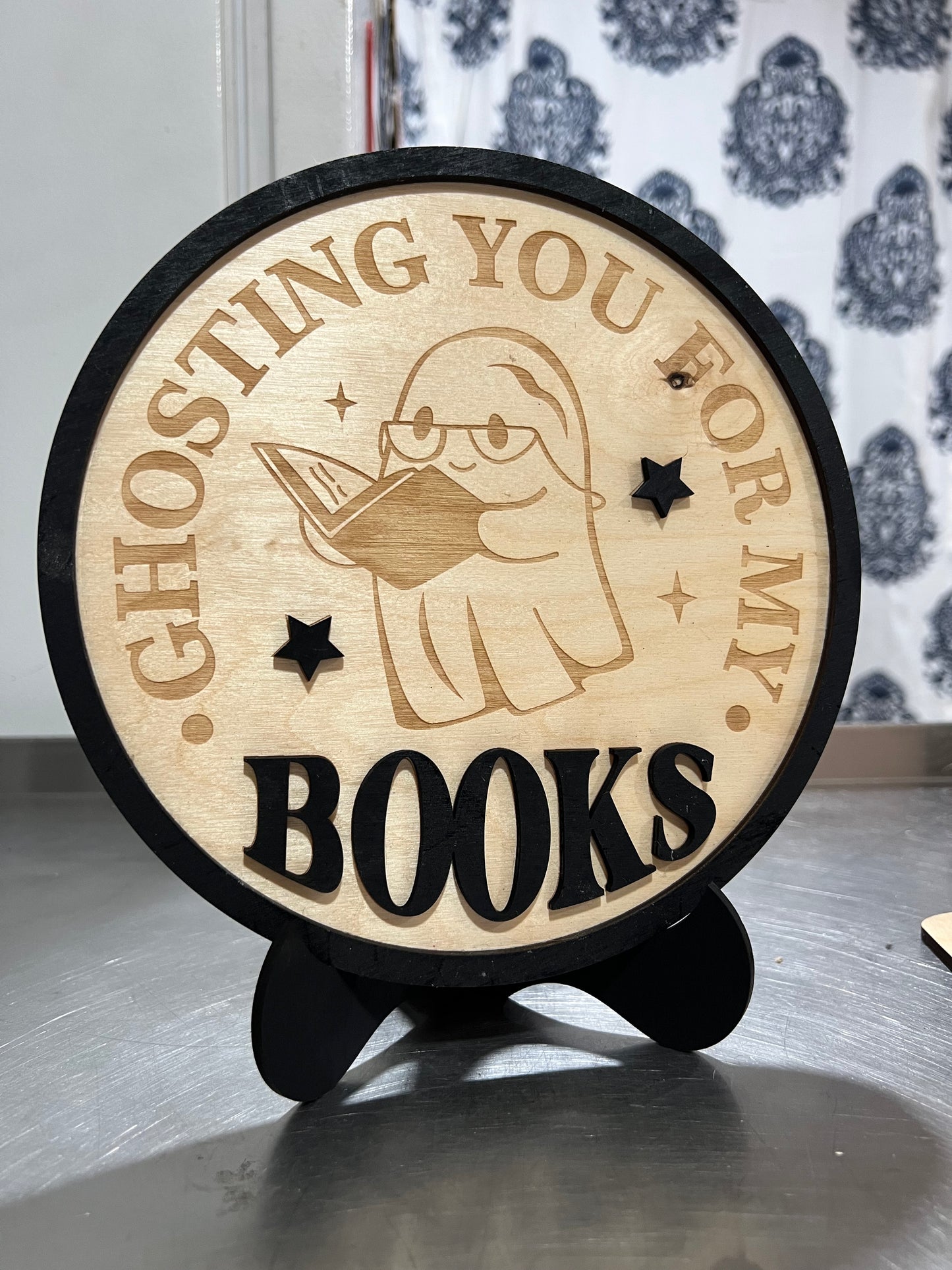 Wooden Bookshelf Signs