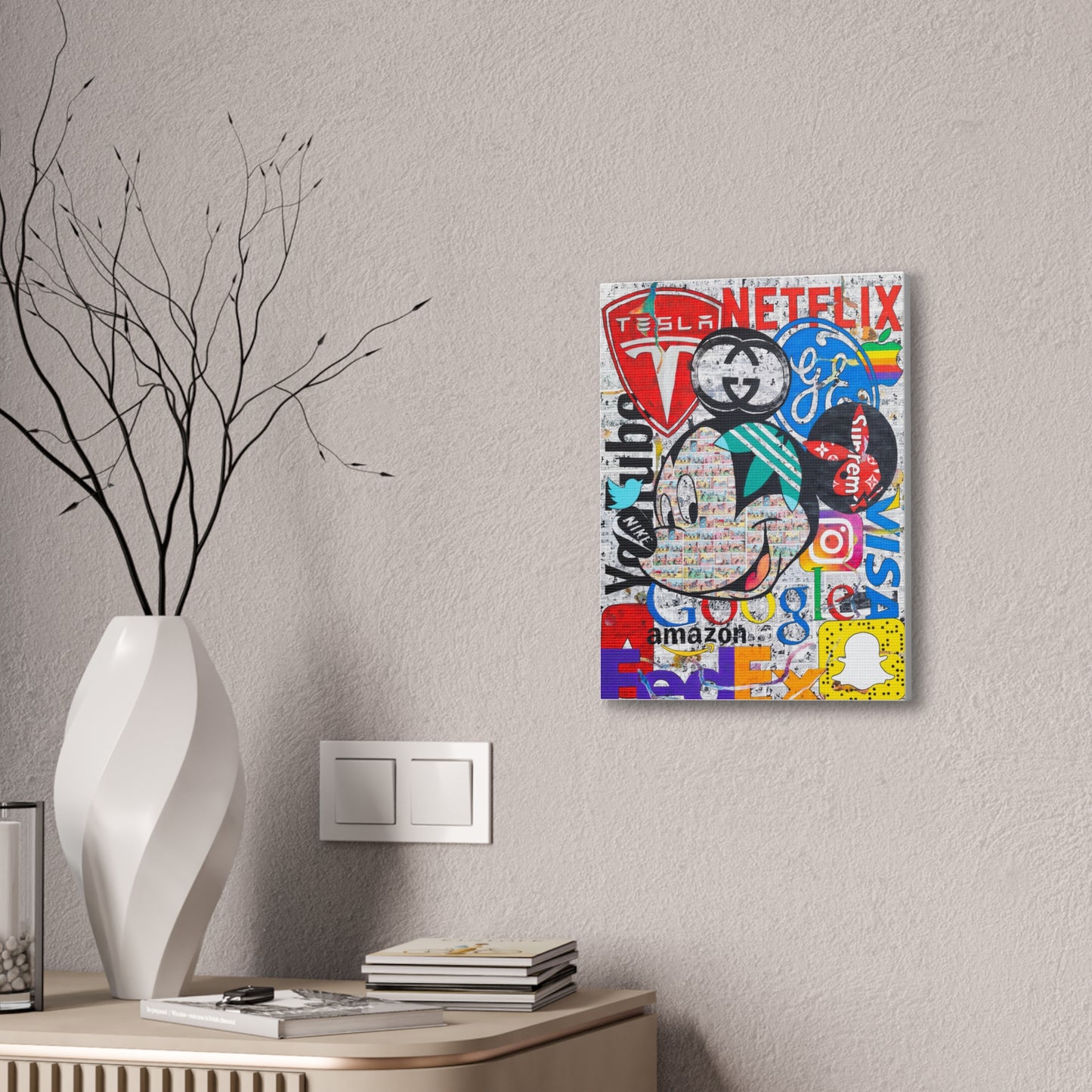 Mickey Logo - Canvas Gallery Wraps