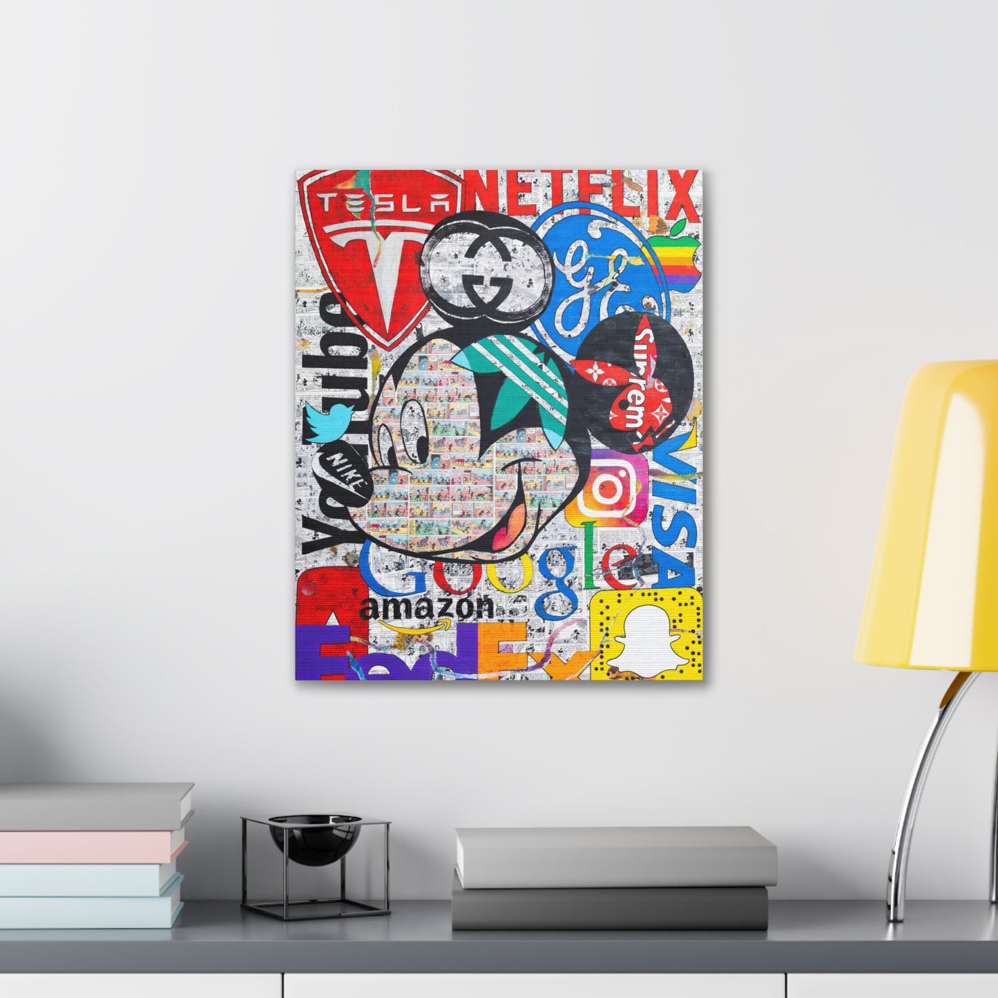 Mickey Logo - Canvas Gallery Wraps