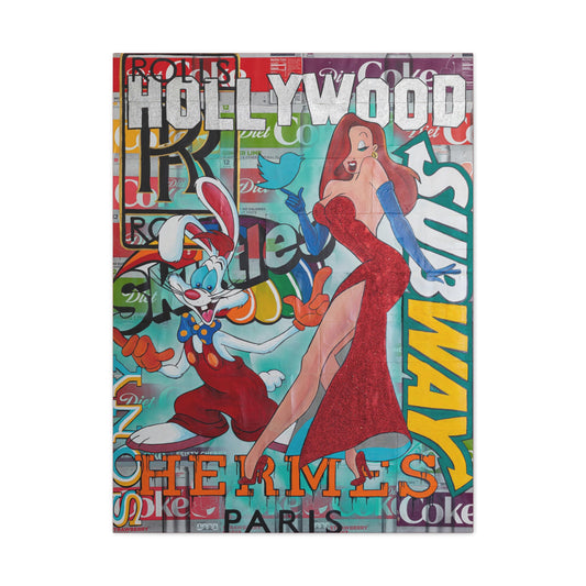 Roger & Jessica Rabbit -  Canvas Gallery Wraps