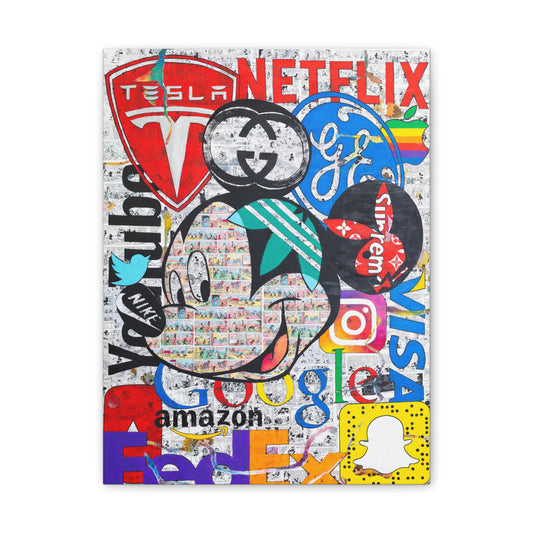 Mickey Logo - Canvas Gallery Wraps