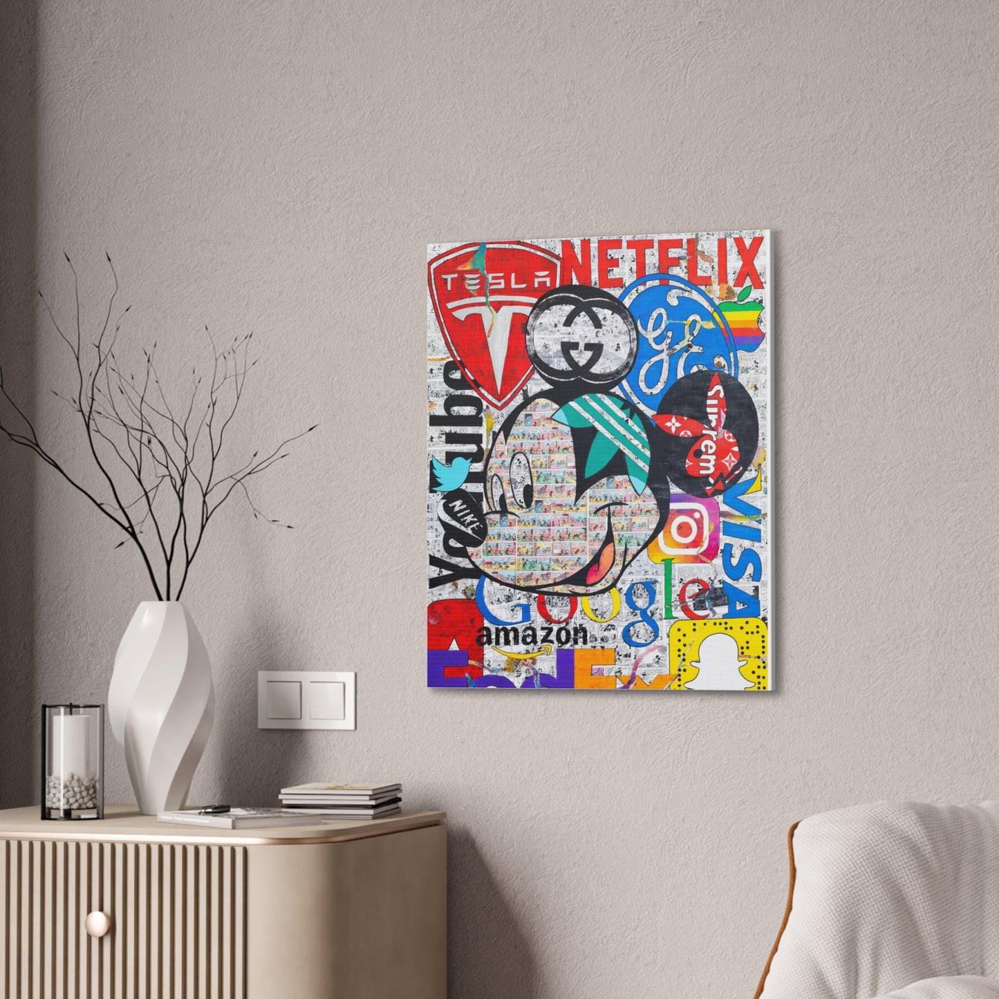 Mickey Logo - Canvas Gallery Wraps