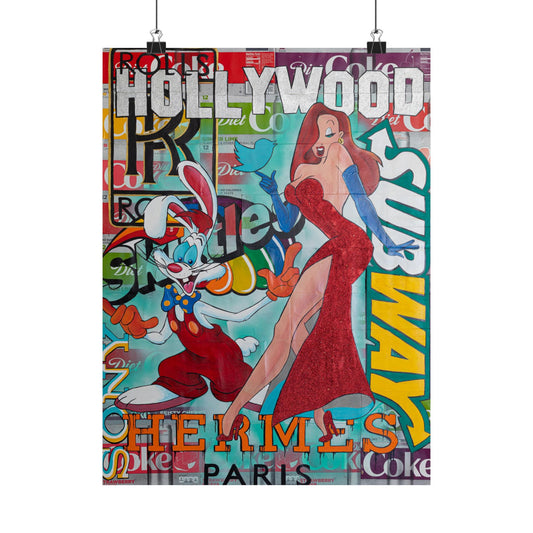 Roger & Jessica Rabbit Poster