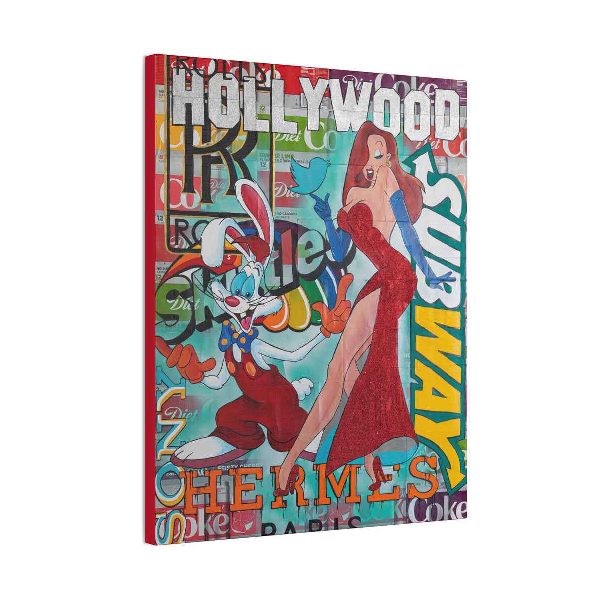 Roger & Jessica Rabbit -  Canvas Gallery Wraps