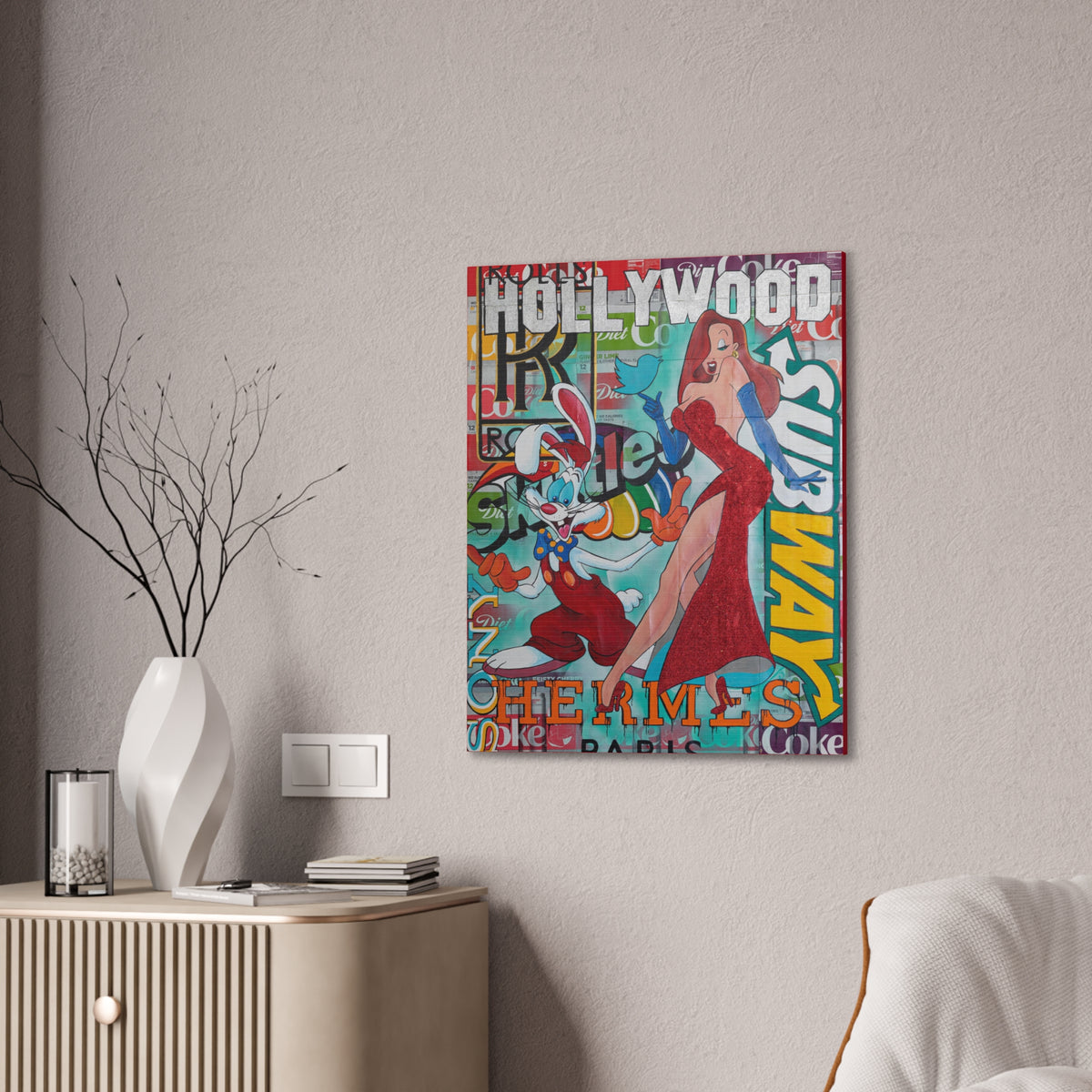 Roger & Jessica Rabbit -  Canvas Gallery Wraps