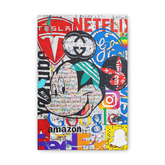 Mickey Logo - Canvas Gallery Wraps