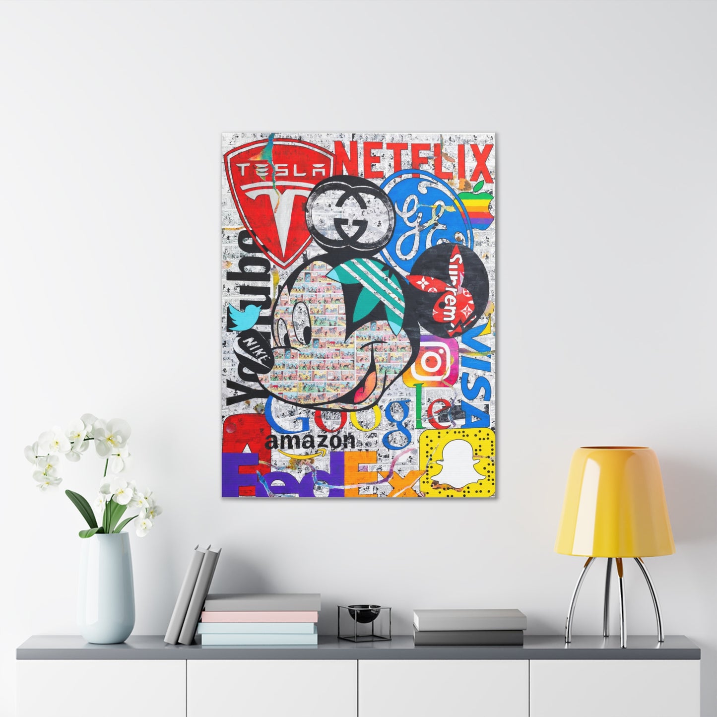 Mickey Logo - Canvas Gallery Wraps