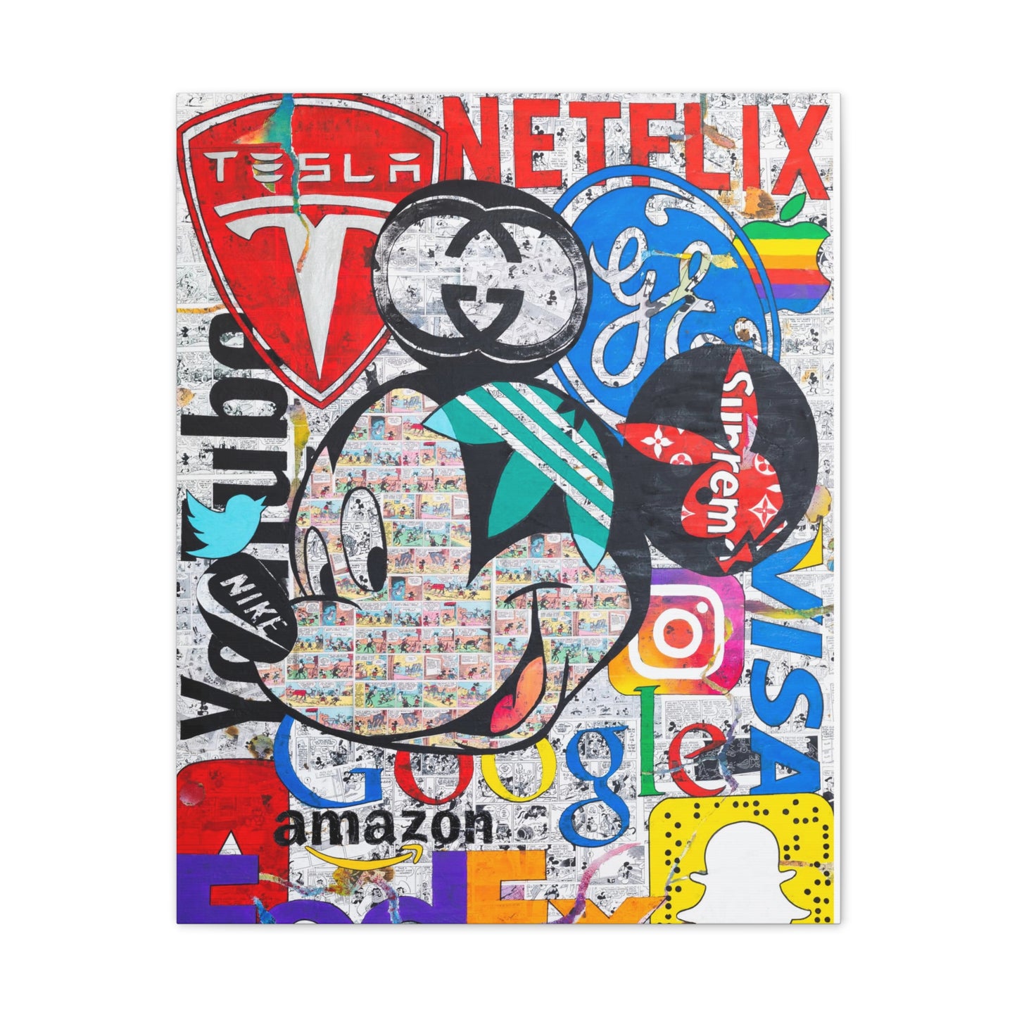 Mickey Logo - Canvas Gallery Wraps