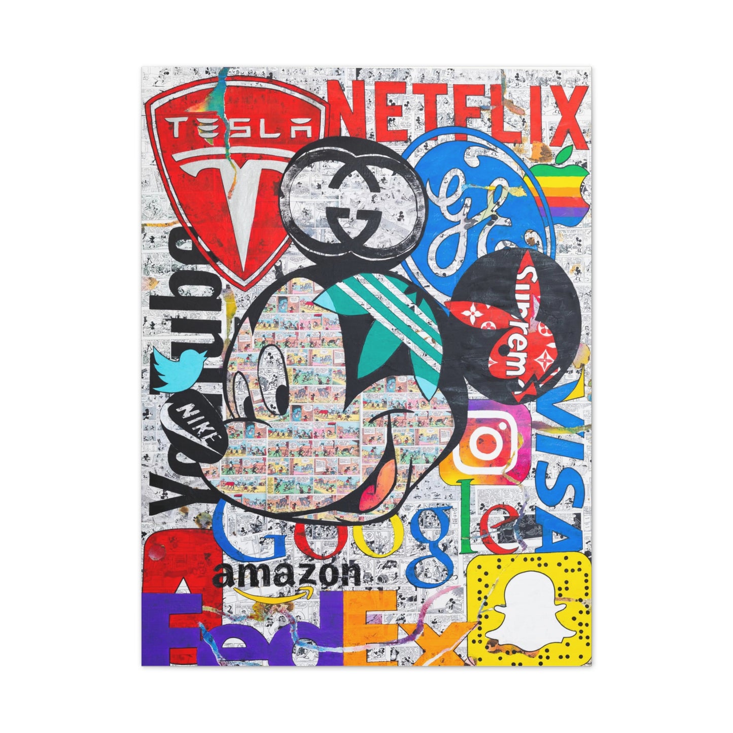 Mickey Logo - Canvas Gallery Wraps