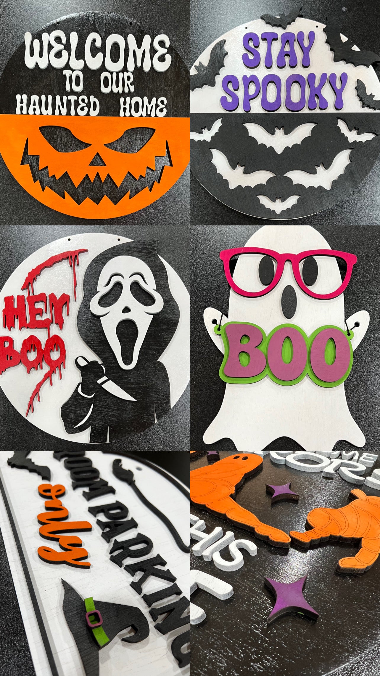 U-PAINT - HALLOWEEN SIGNS, ASSORTED VARIETY