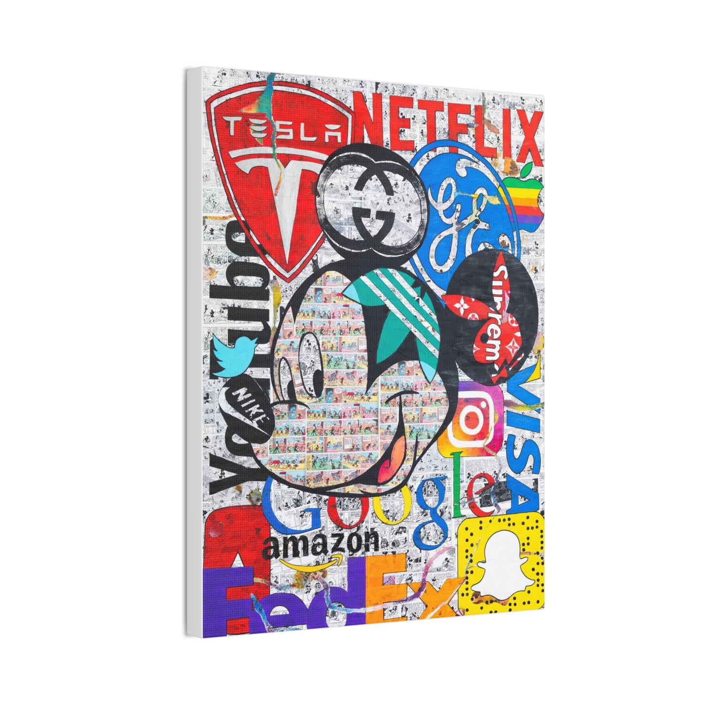 Mickey Logo - Canvas Gallery Wraps