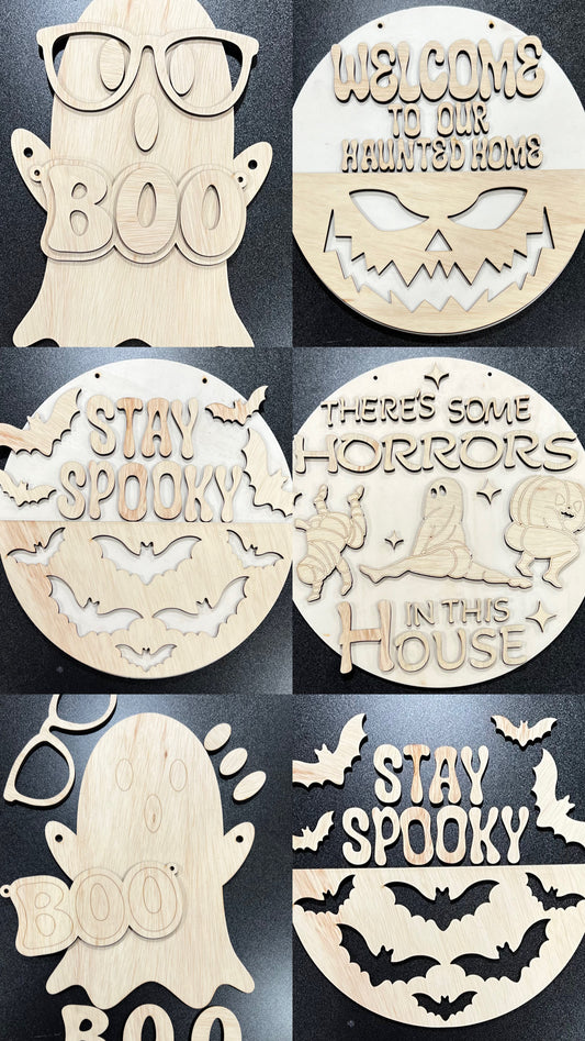 U-PAINT - HALLOWEEN SIGNS, ASSORTED VARIETY