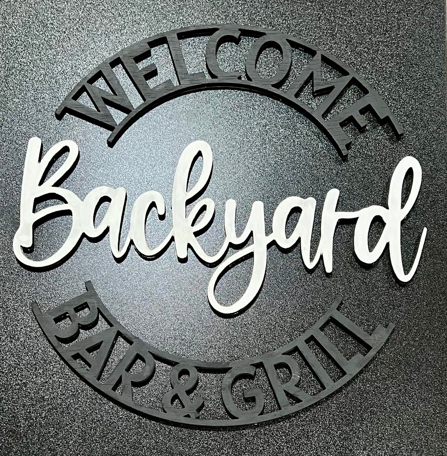 U-Paint Sign • Backyard Bar & Grill