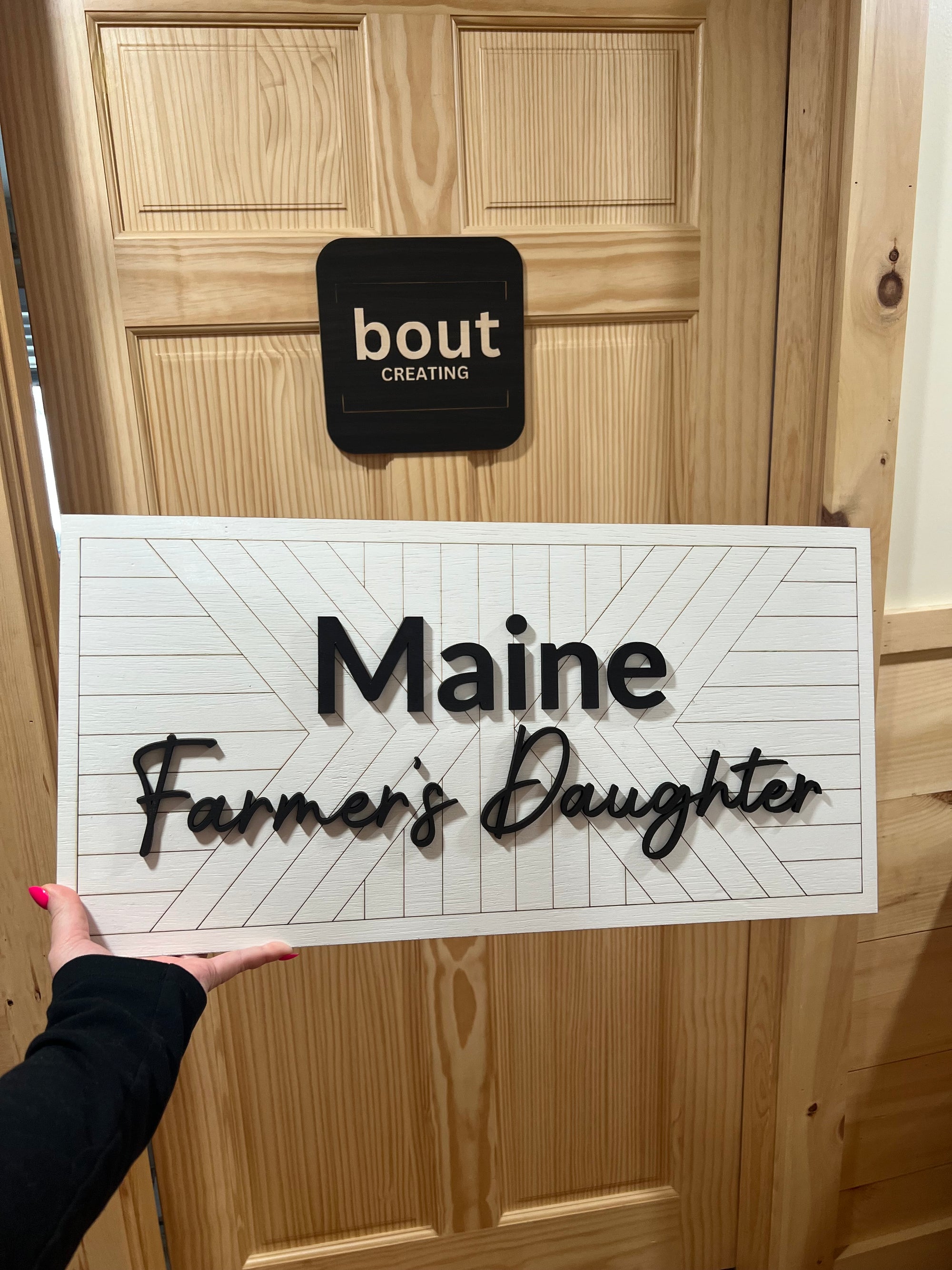 Custom Scored Wood Sign, Shiplap,