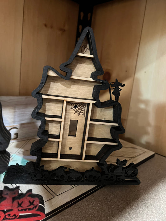 Halloween Mini Book shelf Light switch cover