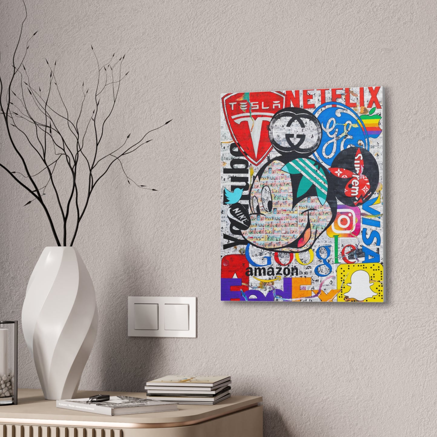 Mickey Logo - Canvas Gallery Wraps