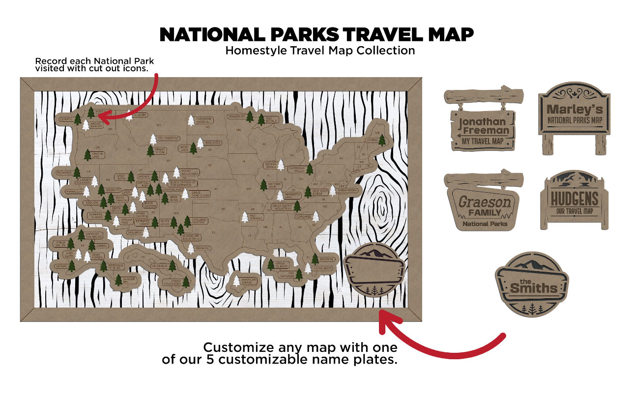 National Park Travel Map