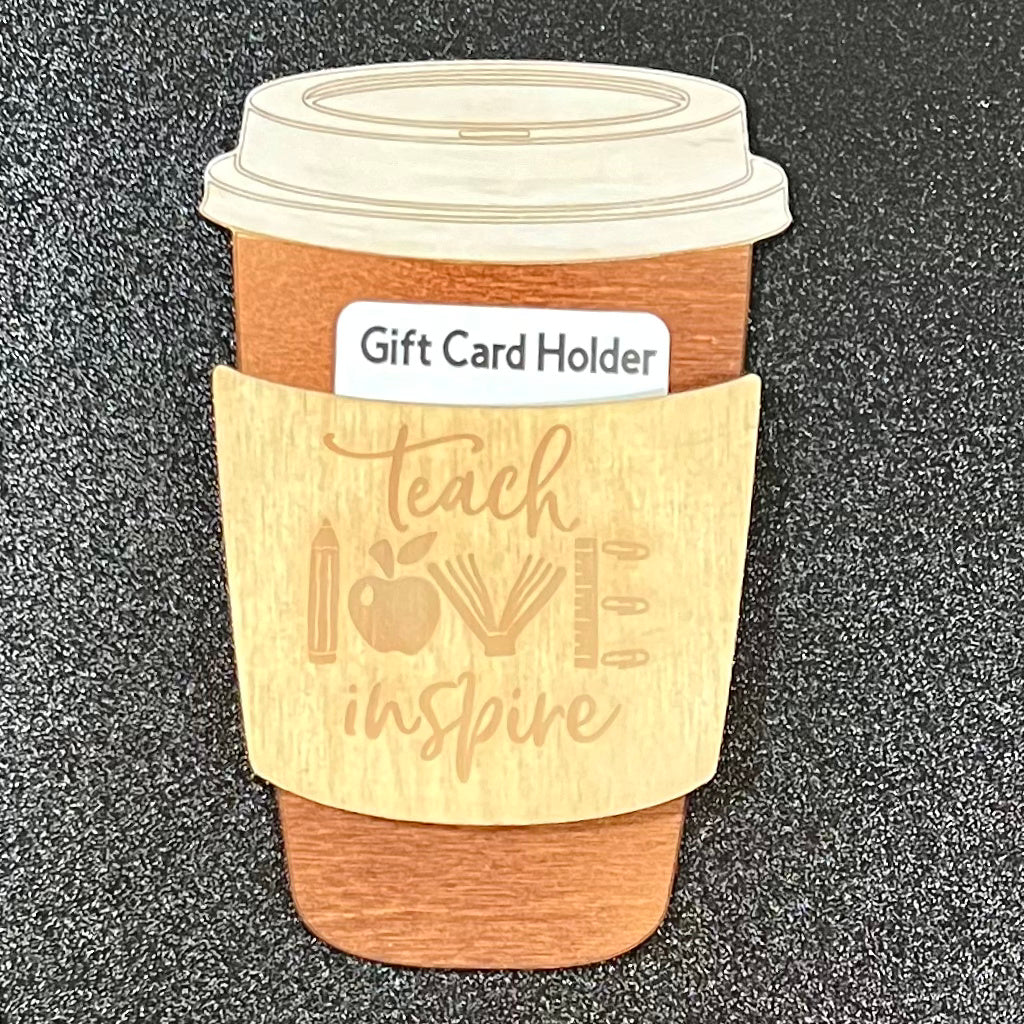 Teacher Gift Card Holder, Coffee Cup Magnet