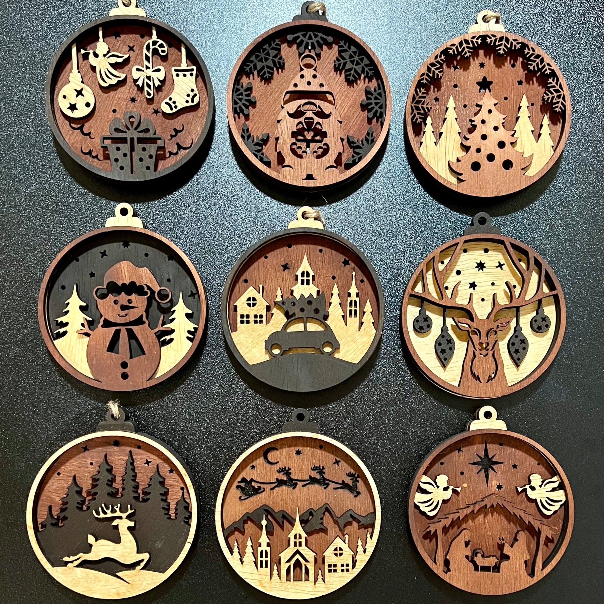 Layered Wood Christmas Ornament