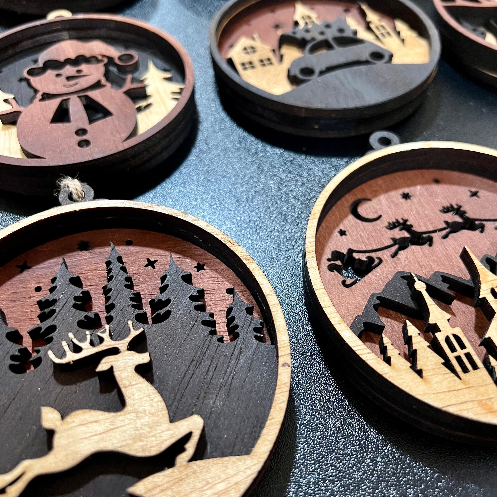 Layered Wood Christmas Ornament