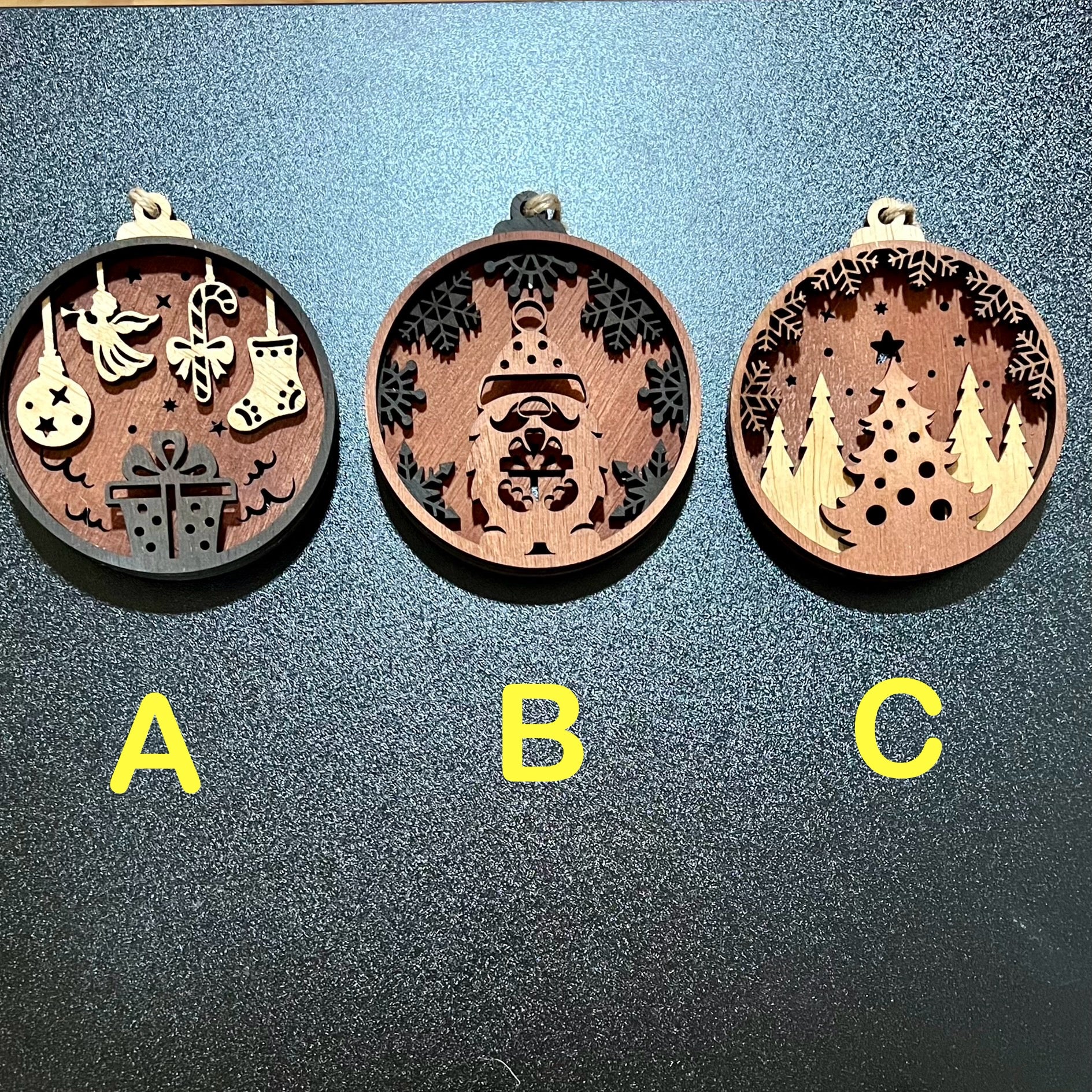 Layered Wood Christmas Ornament