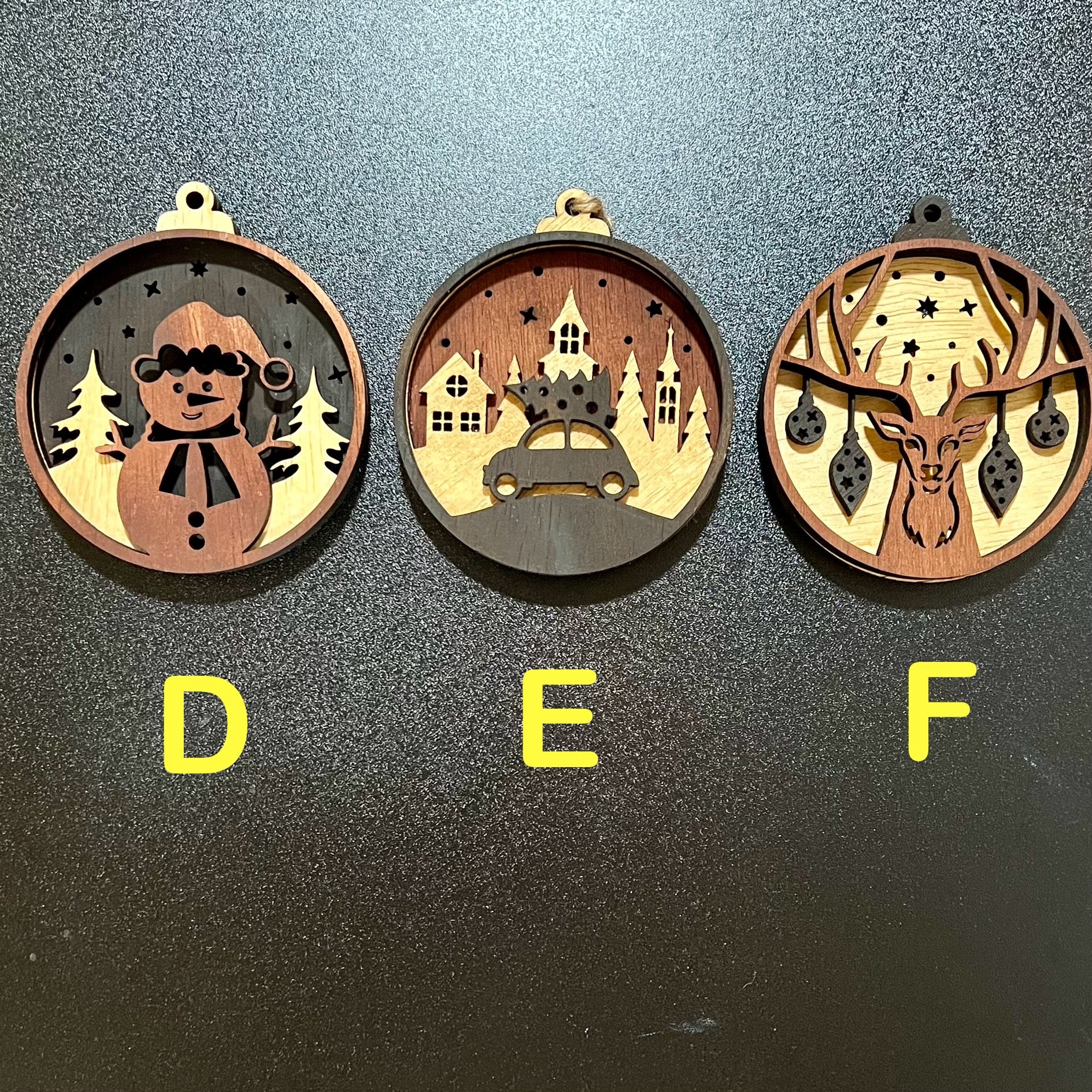 Layered Wood Christmas Ornament
